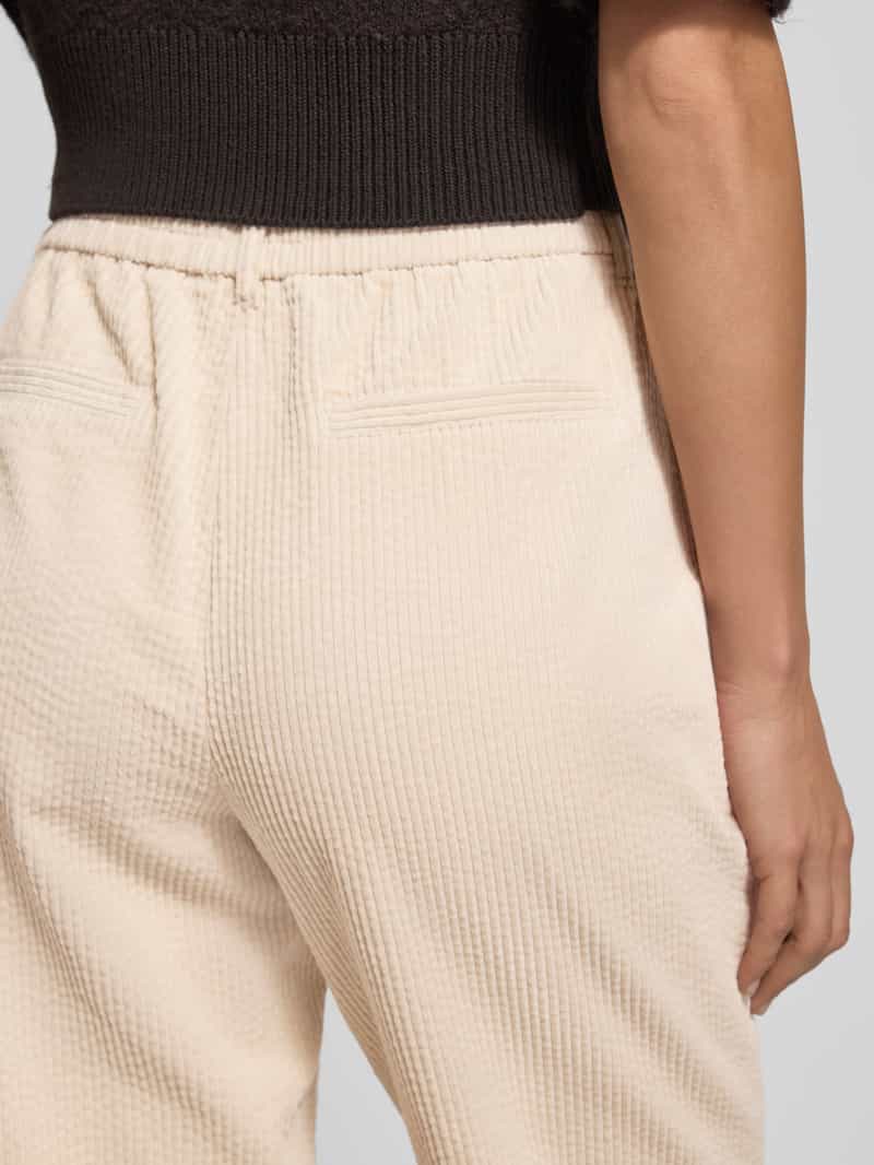 Opus Corduroy broek met elastische band model 'Myha soft'