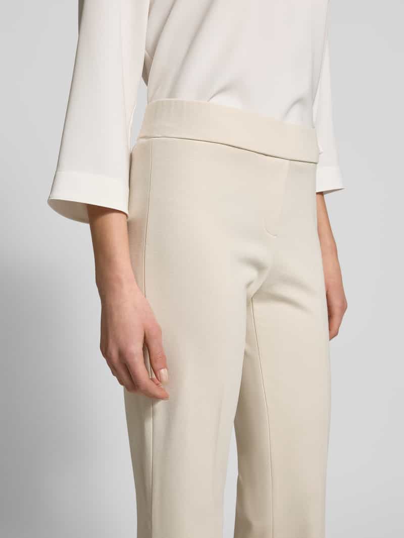 SEDUCTIVE Straight leg stoffen broek met elastische band model 'NANOU'