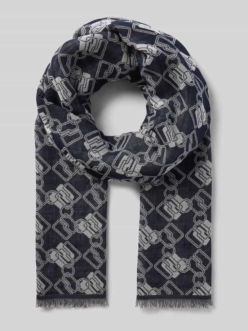 Marc Cain Sjaal in all-over look met franjes