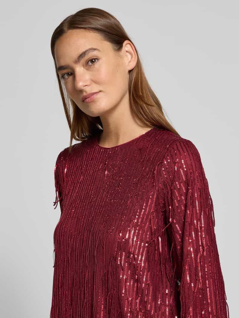 YAS Relaxed fit mini-jurk met ronde hals model 'Lantra'