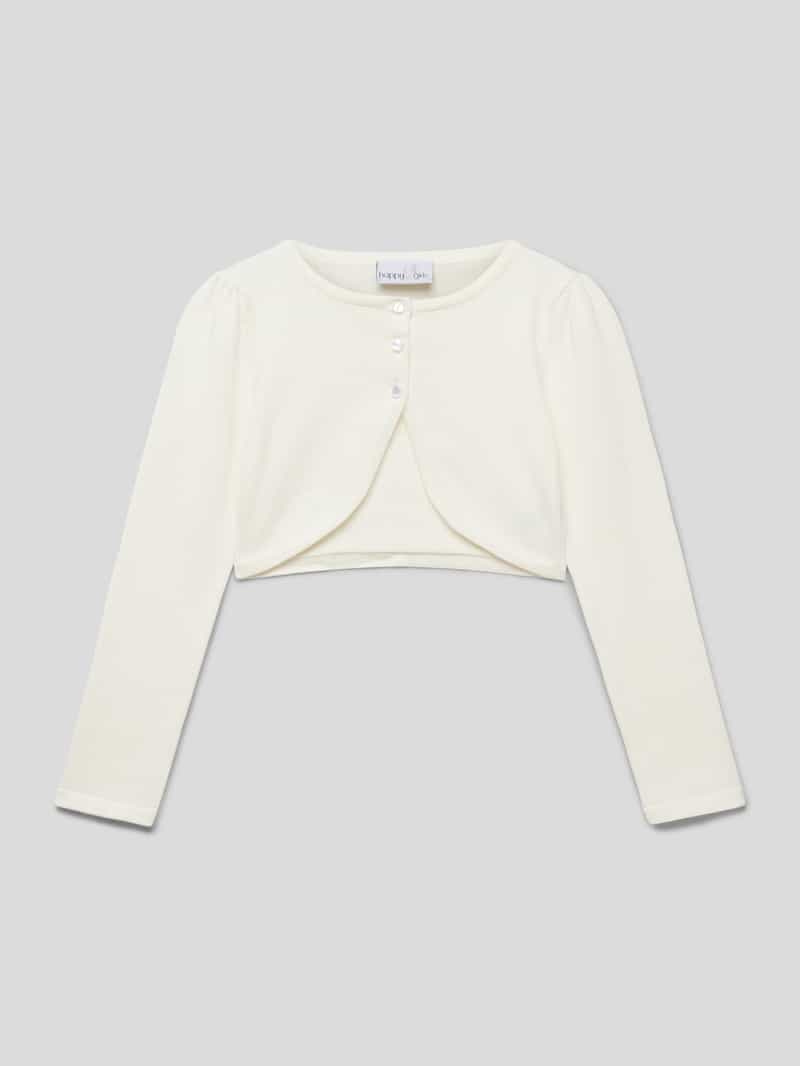 Kort gebreid jack met sierkralen Happy Girls