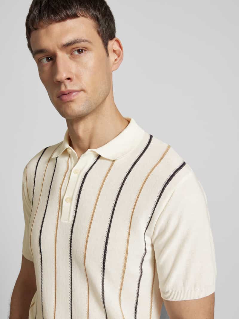 Manuel Ritz Regular fit poloshirt met logostitching