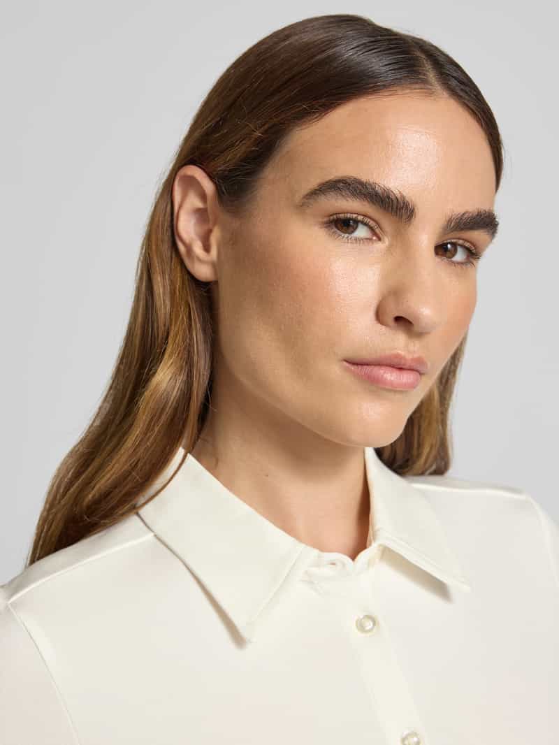s.Oliver RED LABEL Regular fit overhemdblouse van katoenmix