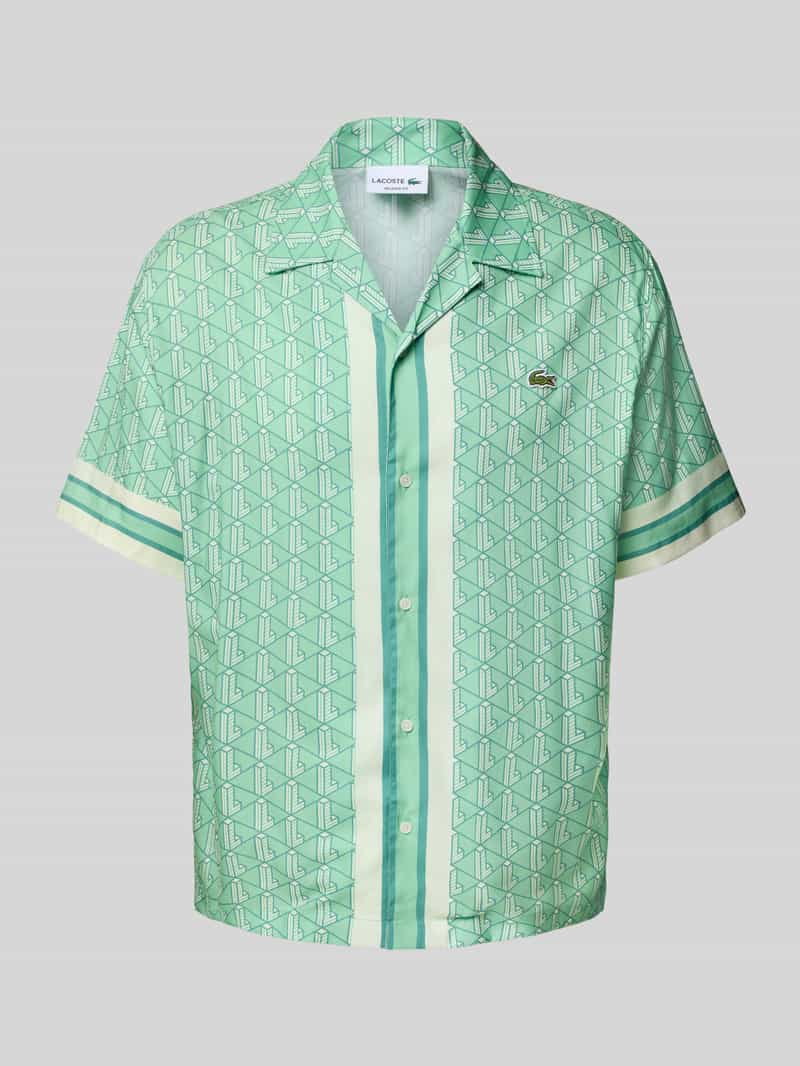 Lacoste Vrijetijdsoverhemd met labeldetail