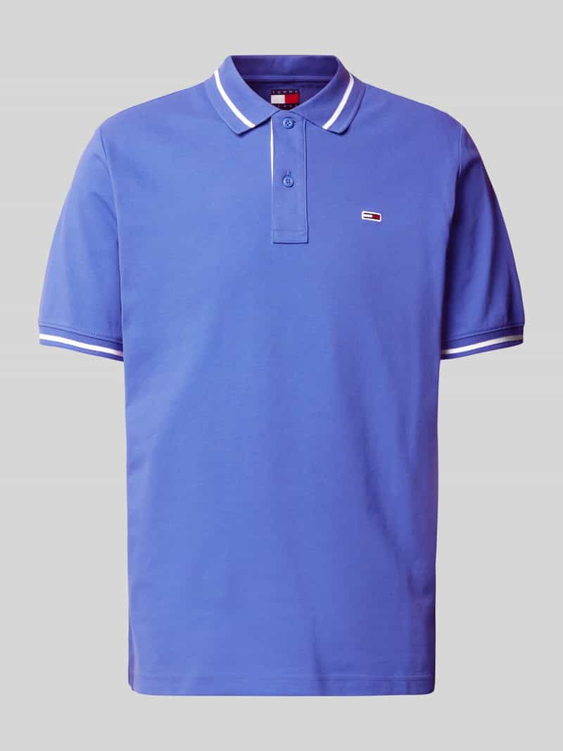 Tommy Jeans Regular fit poloshirt met logostitching