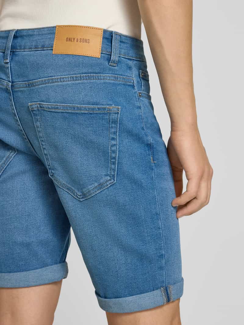 Only & Sons Regular fit korte jeans van katoenmix