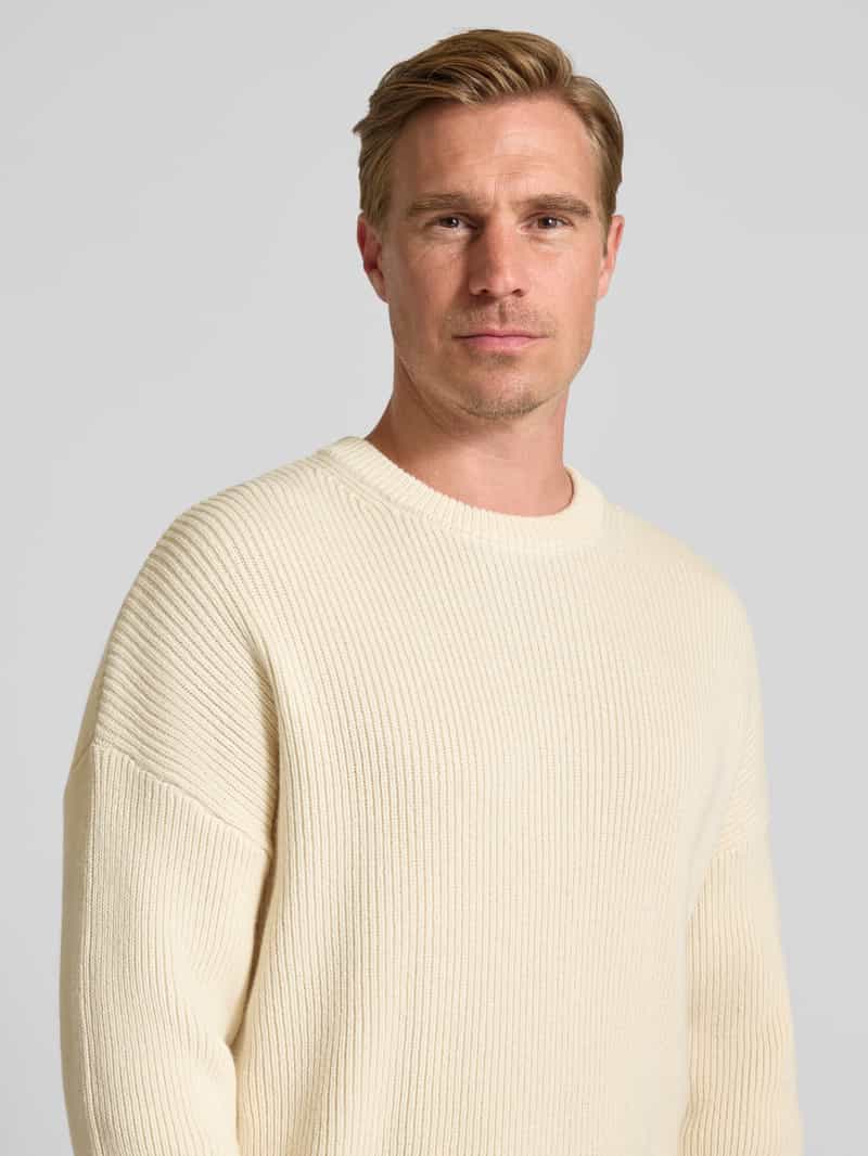 ANNARR Wollen pullover met structuurmotief model 'BJORN'