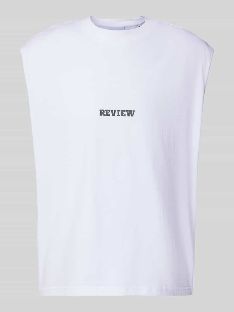 REVIEW Tanktop met labelprint