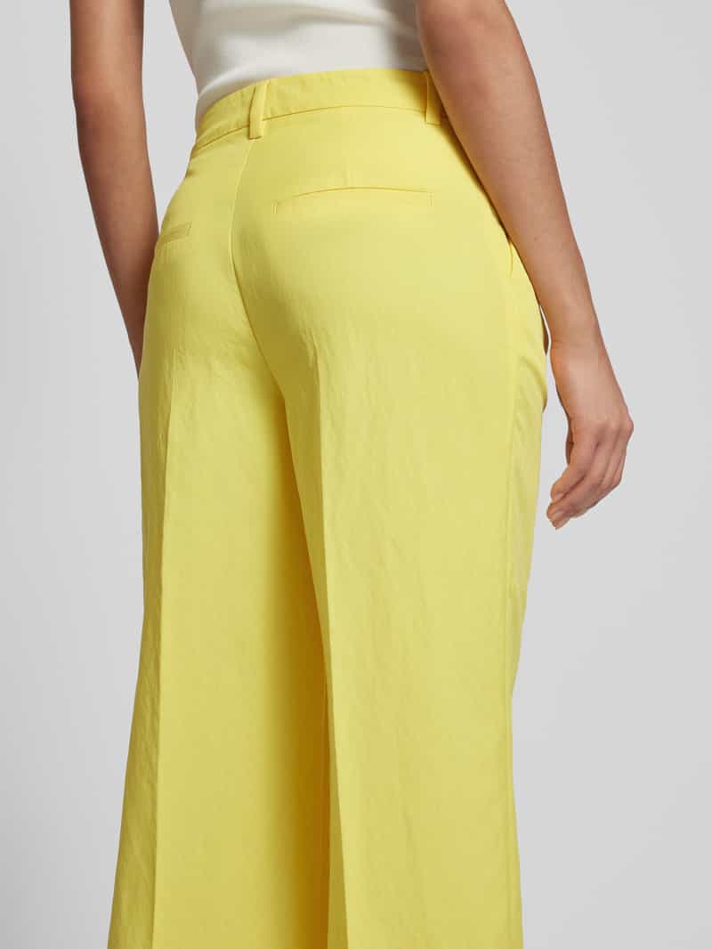 Oui Stoffen broek met bandplooien