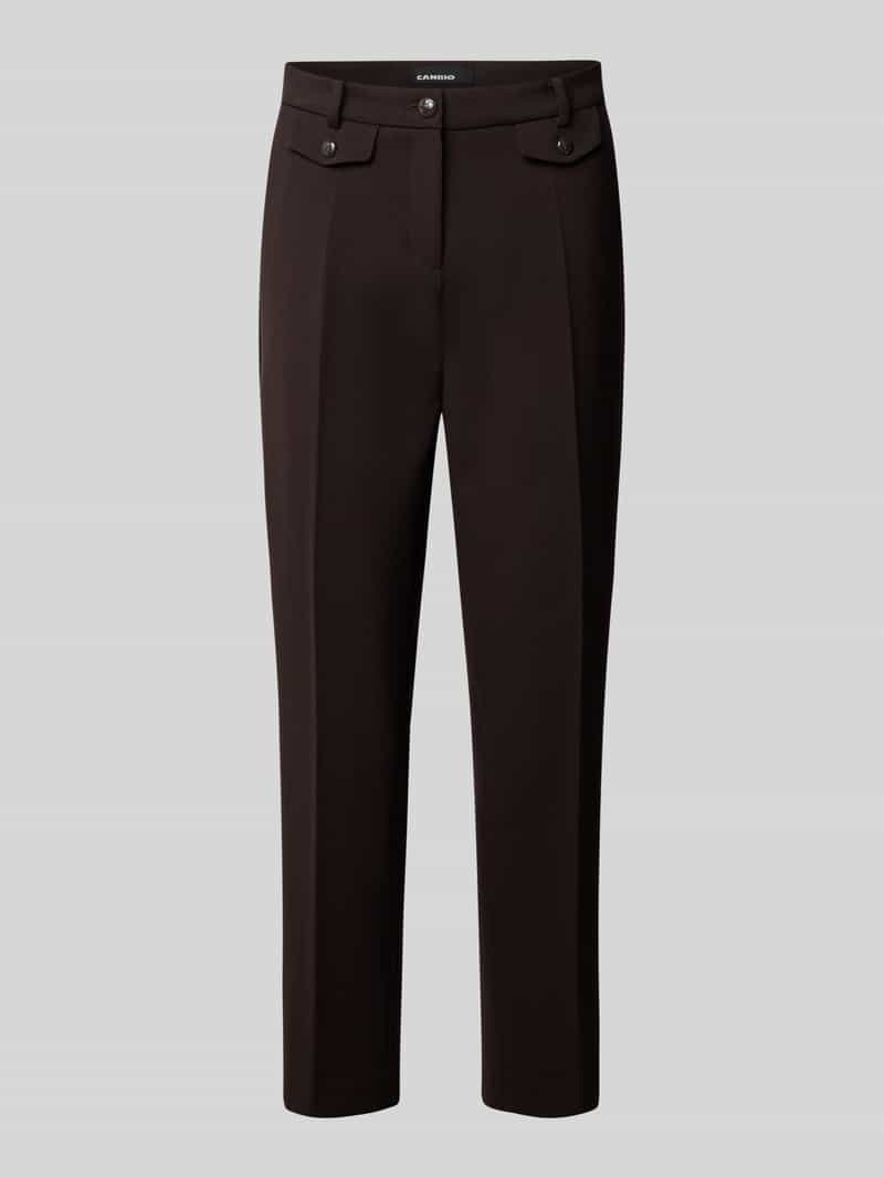 CAMBIO Smalle broek met viscose-katoen-aandeel model 'KRYSTAL'