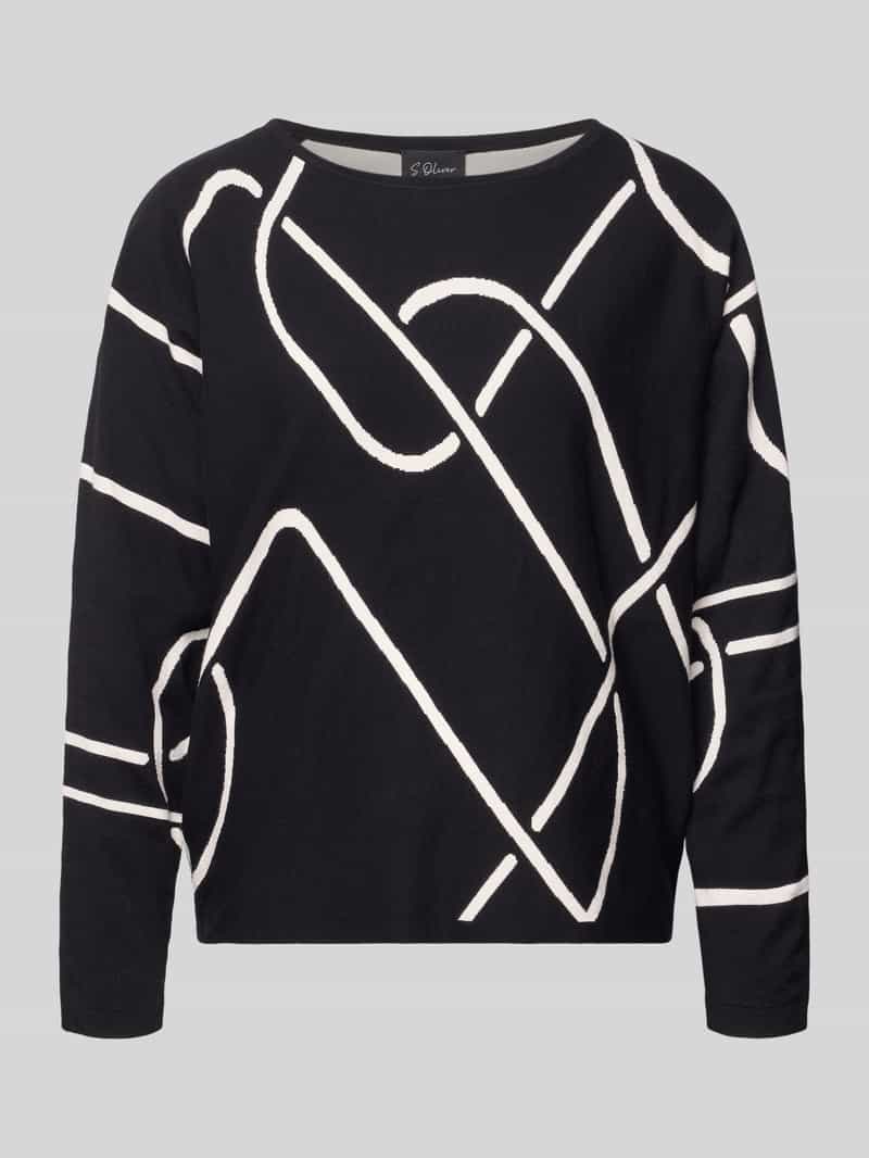 s.Oliver BLACK LABEL Regular fit pullover van viscosemix