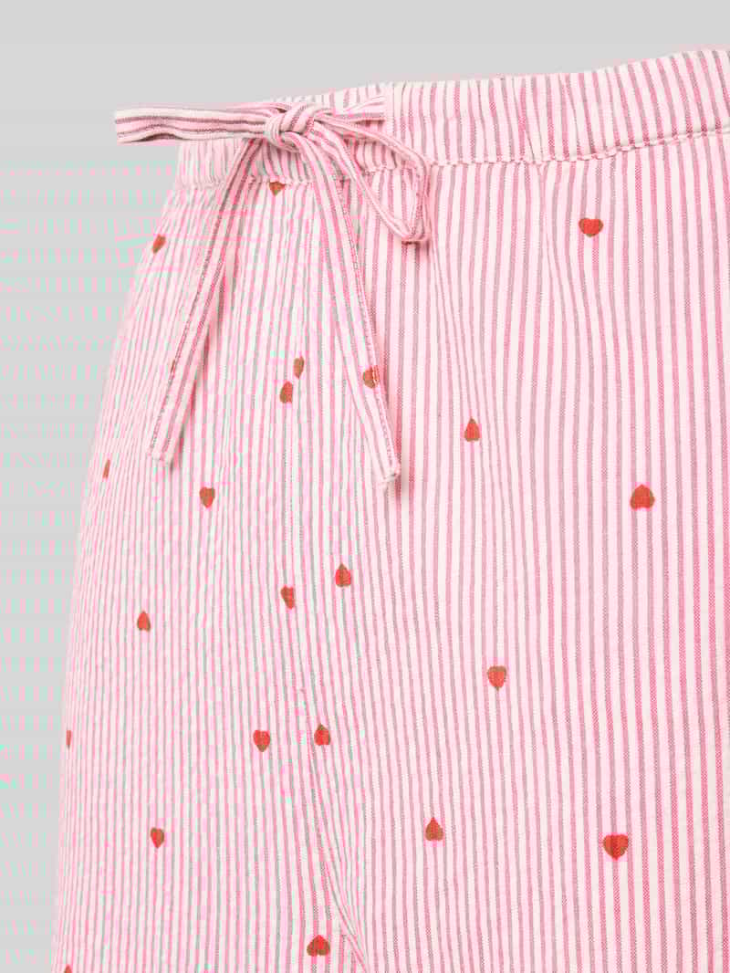 Jake*s Casual Pyjamabroek in all-over look met elastische band en tunnelkoord