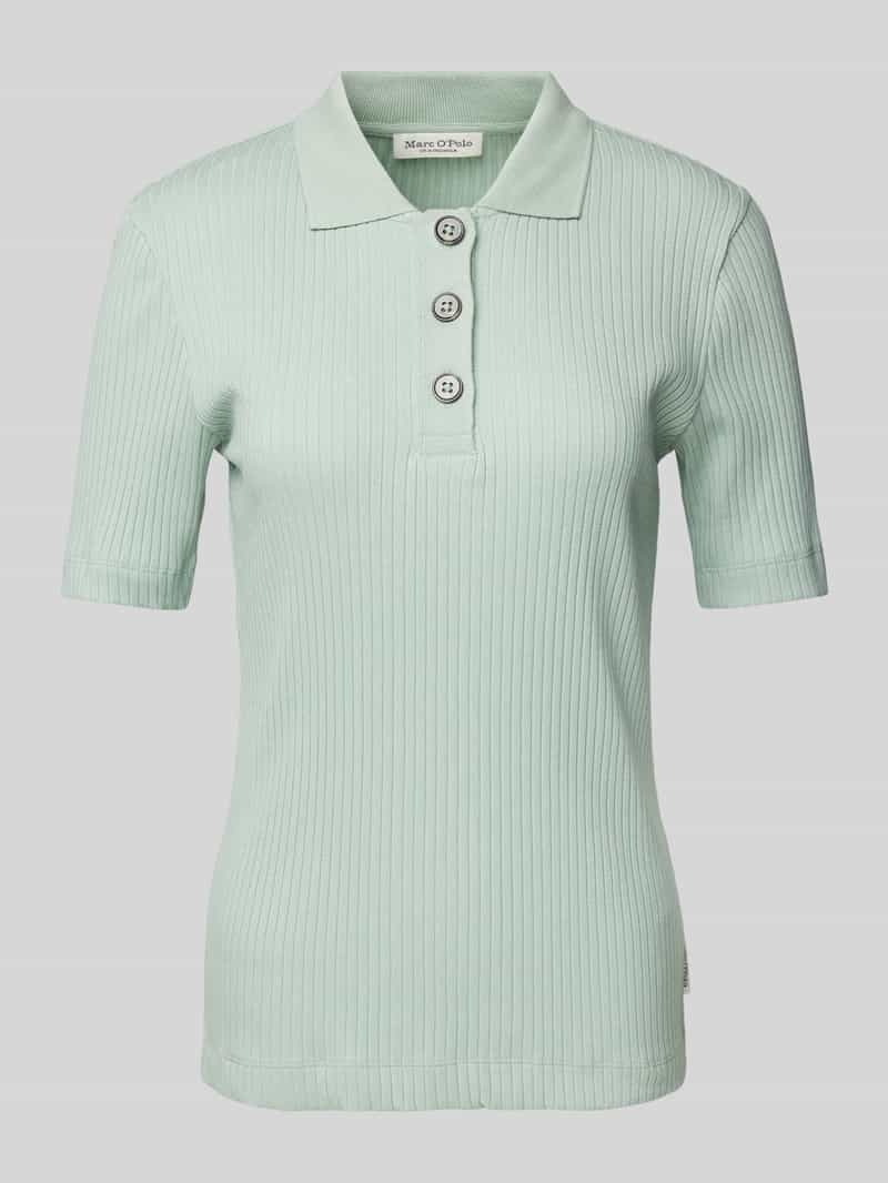 Marc O'Polo Slim fit poloshirt van een mix van katoen en modal