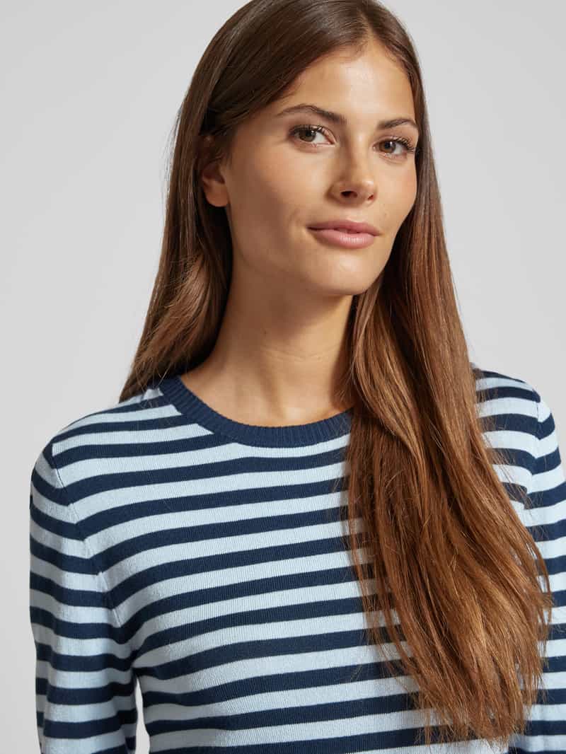 Ichi Gebreide pullover met ronde hals model 'DIANE'