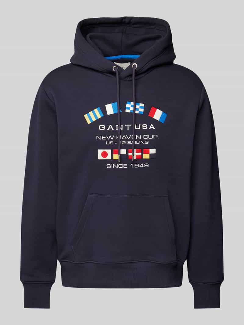 Gant Hoodie met labelprint