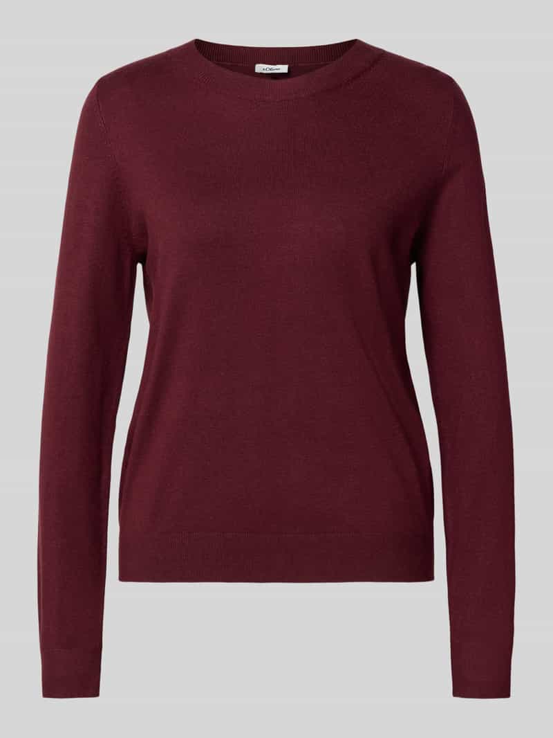 s.Oliver RED LABEL Regular fit gebreide pullover van viscosemix