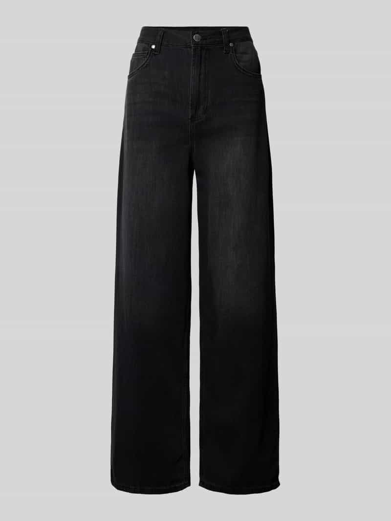 Liu Jo White Baggy fit wide leg jeans in 5-pocketmodel