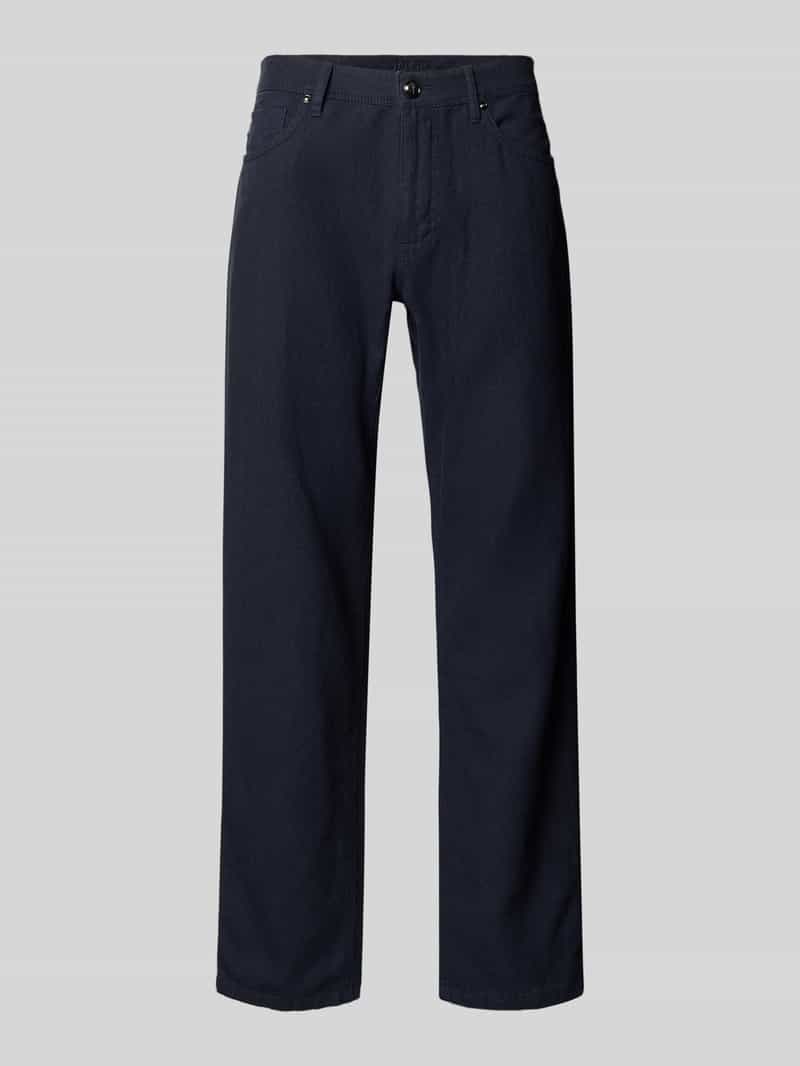 JOOP! Collection Regular fit linnen broek in 5-pocketmodel model 'Fortress'