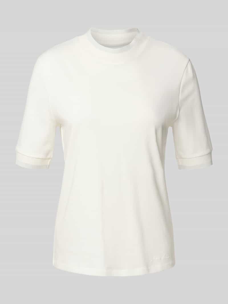 Marc Cain Regular fit T-shirt met elastische mouwboorden