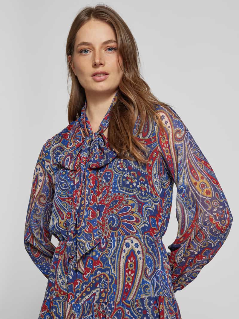 Lauren Ralph Lauren Midi-jurk met strik model 'RADHEYA'