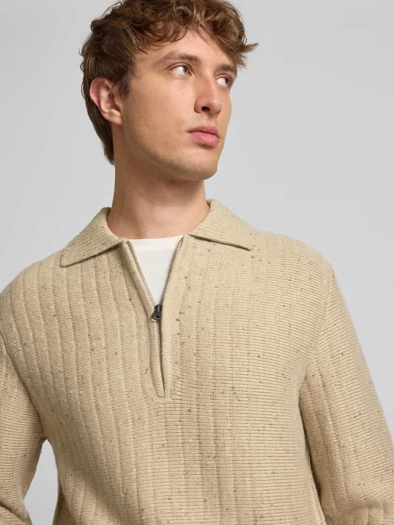 G-Star Raw Gebreide trui met polokraag en ritssluiting