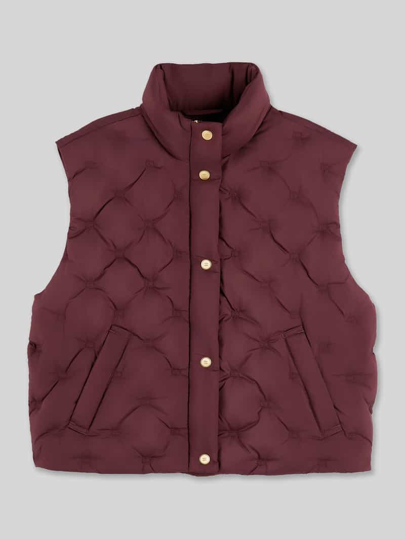 Bodywarmer met grafische binnenvoering