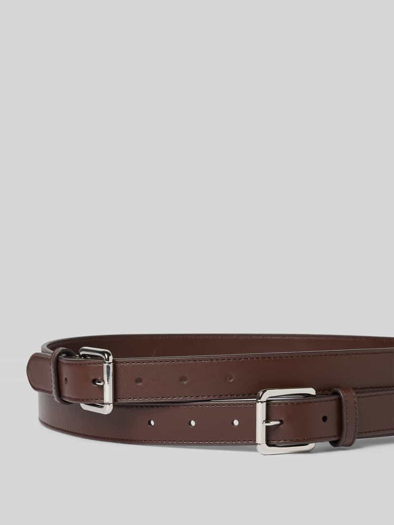 Lauren Ralph Lauren Leren riem met doornsluiting in een set van 2 stuks