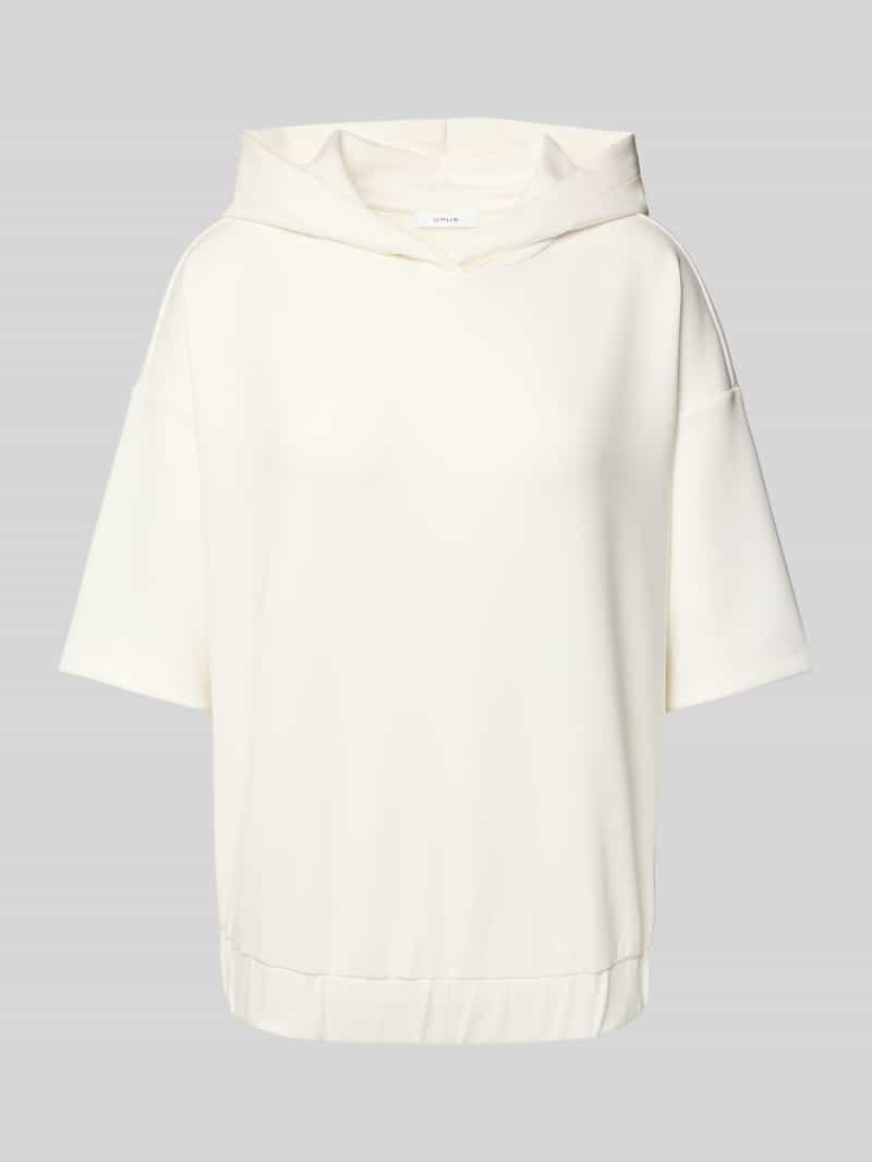 Opus Sweatshirt met capuchon en 1 2-mouwen model 'Gerta'