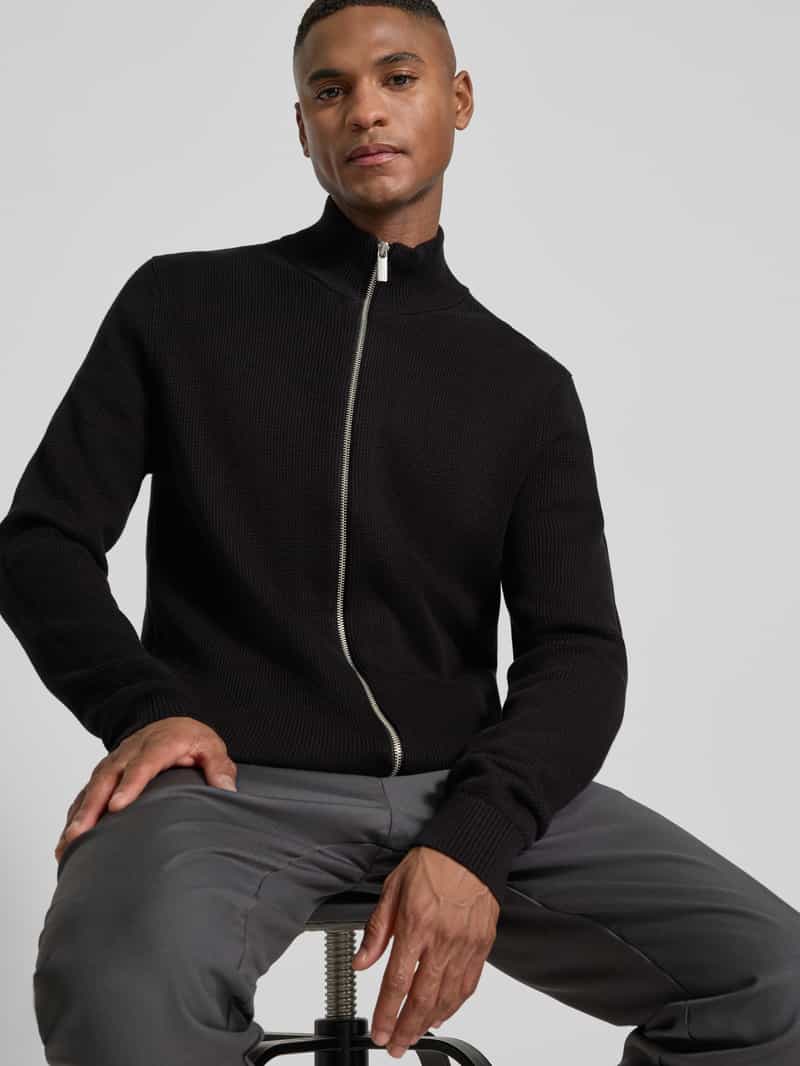 Selected Homme Regular fit gebreid jack van puur katoen model 'DANE'