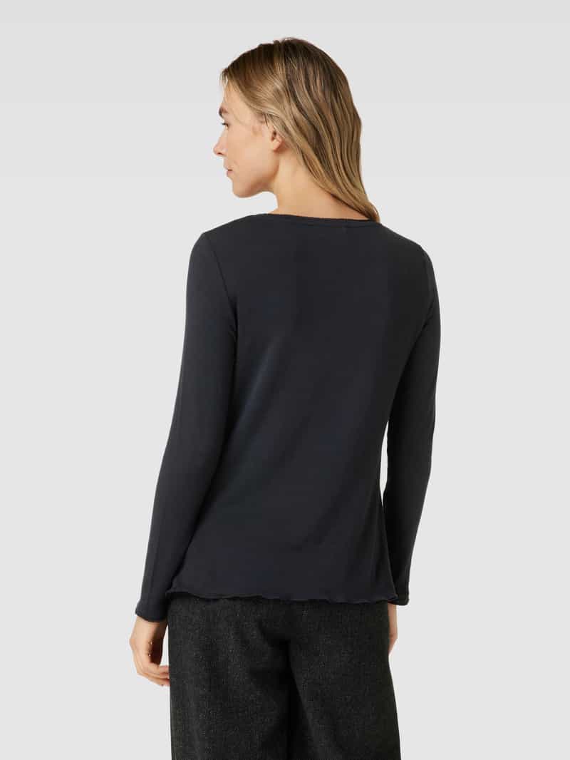 Shirt met lange mouwen en labeldetail Smith and Soul