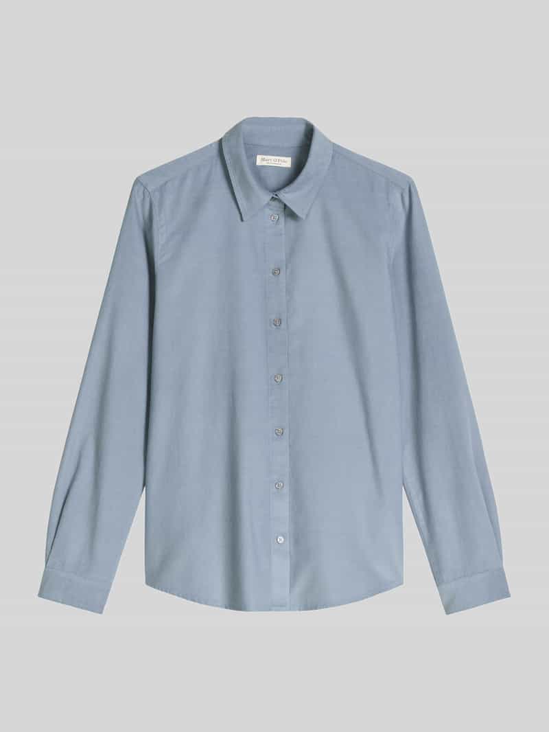 Marc O'Polo Regular fit blouse met lange mouwen van mix van katoen en lyocell