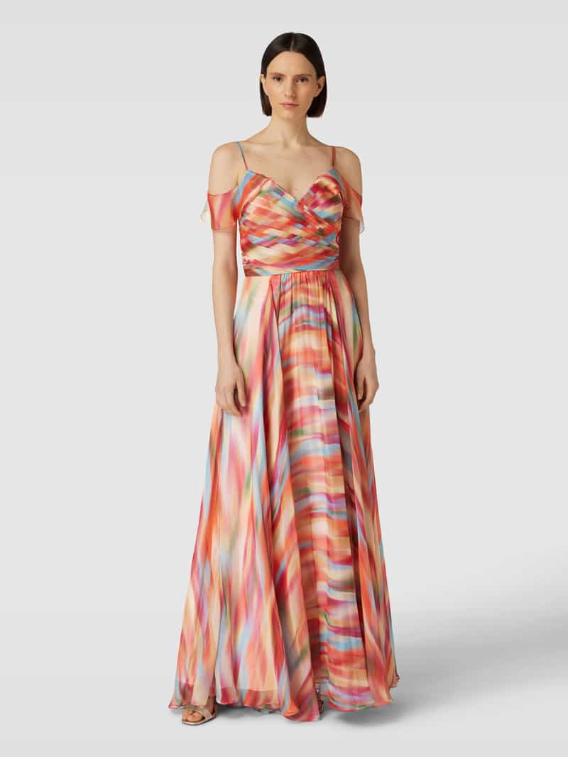 Avondjurk met all-over motief Mascara