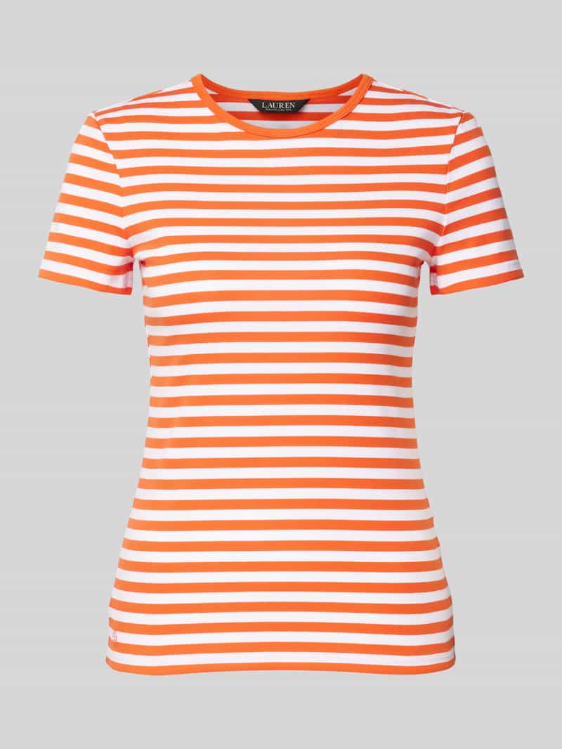 Lauren Ralph Lauren T-shirt met labelstitching model 'ALLI'