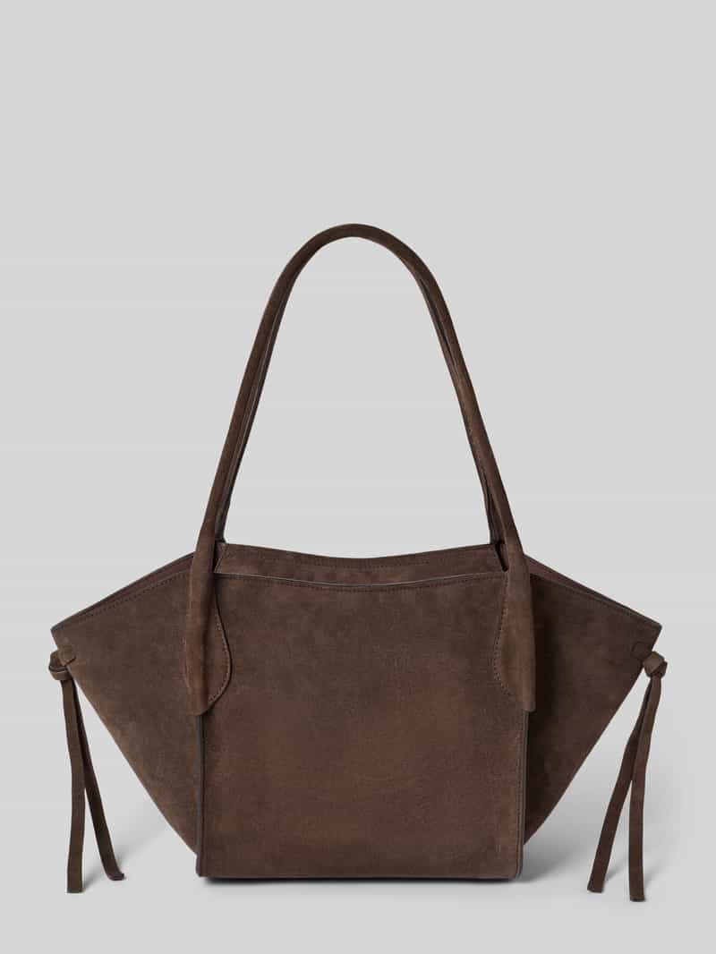 Abro shopper van echt leer model 'VIBE' donkerbruin, foto 2