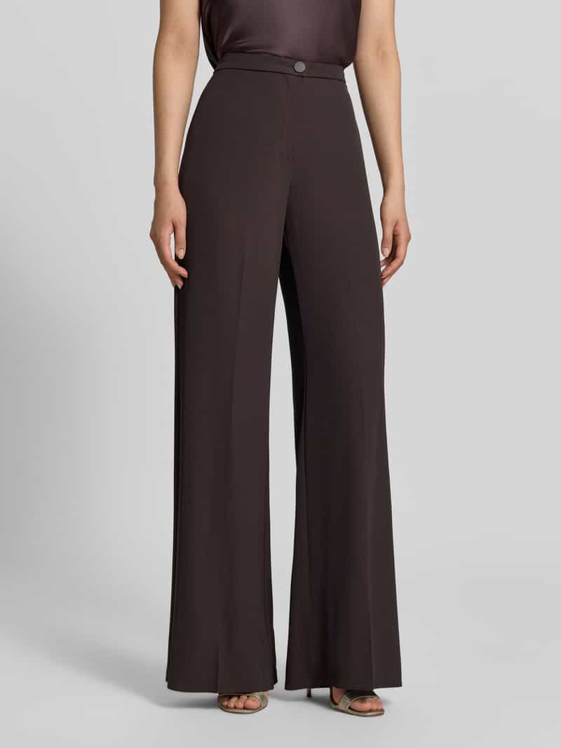 RINASCIMENTO wide leg stoffen broek met knoopsluiting