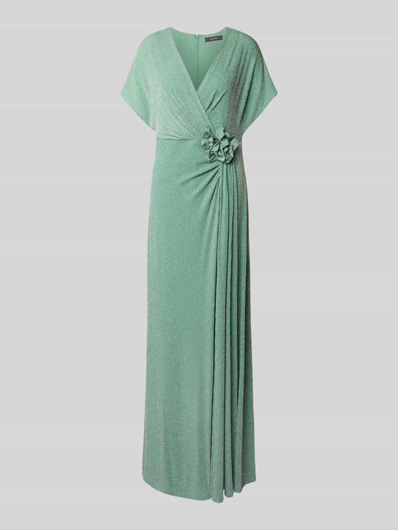 Maxi-jurk in wikkellook met V-hals
