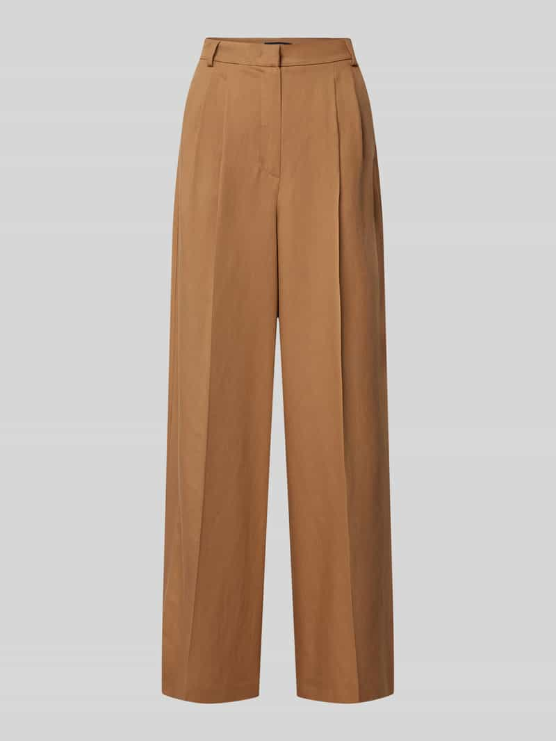 Weekend Max Mara Wide leg stoffen broek met bandplooien, model 'DILETTA'