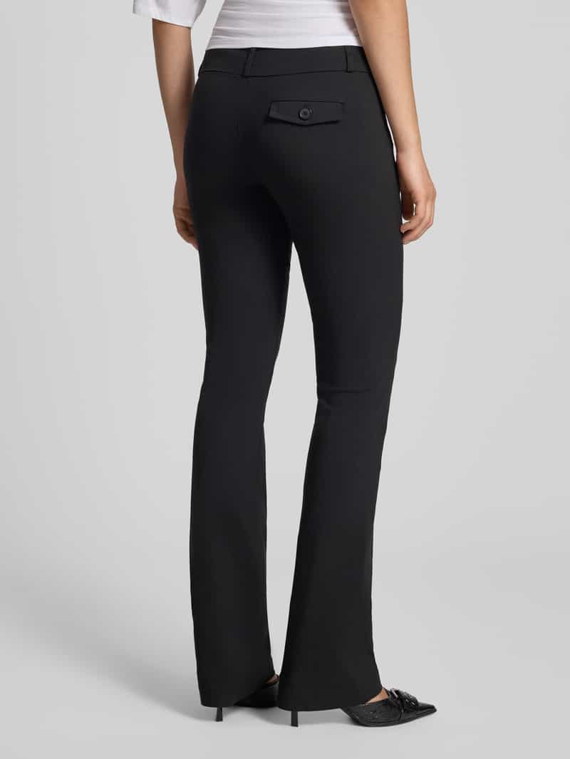 REVIEW Stoffen broek met strookzak aan de achterkant