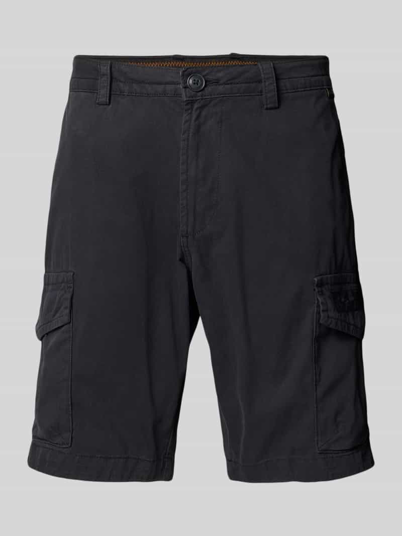 Napapijri Regular fit korte cargobroek met labeldetail model 'N-DELINE'