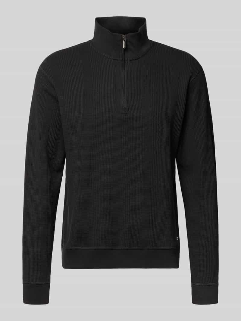 Boss Regular fit sweatshirt van katoenmix