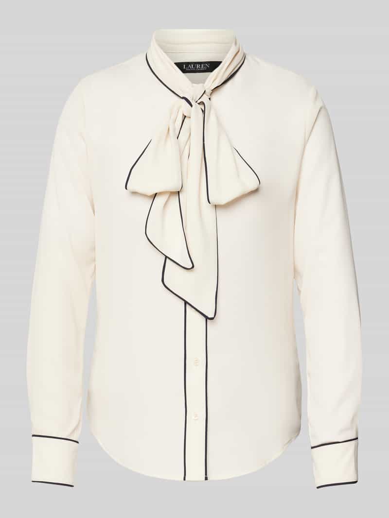 Lauren Ralph Lauren Regular fit blouse met strikdetail model 'FREDELLA'
