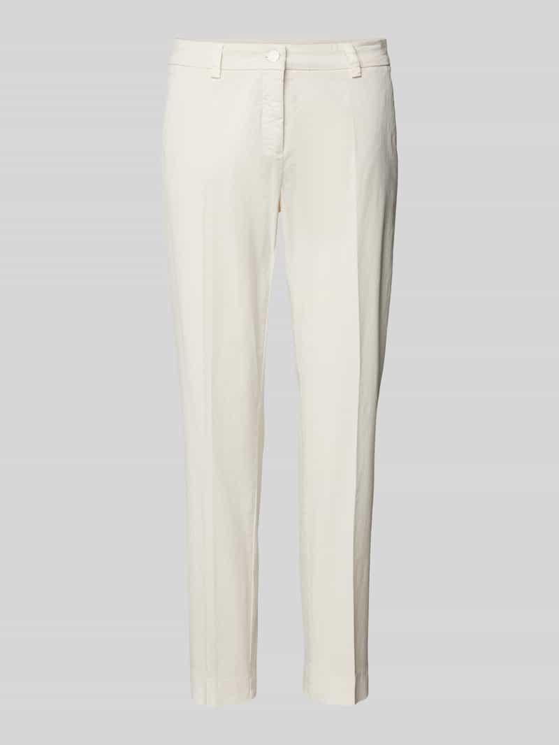 CAMBIO Regular fit stoffen broek met ceintuurlussen model 'KARINA'