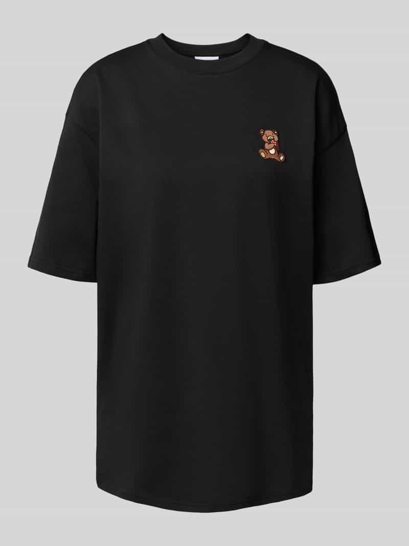 Review Oversized T-shirt met motiefstitching