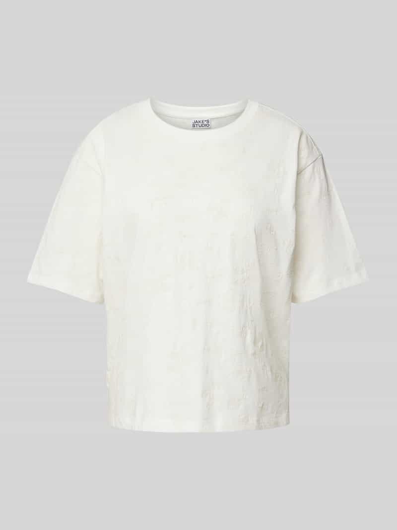 T-shirt van biologisch katoen met ronde hals