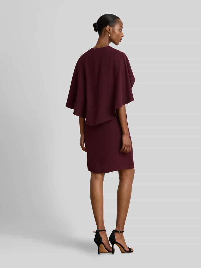 Lauren Ralph Lauren Etui cocktailjurk met cape-mouwen