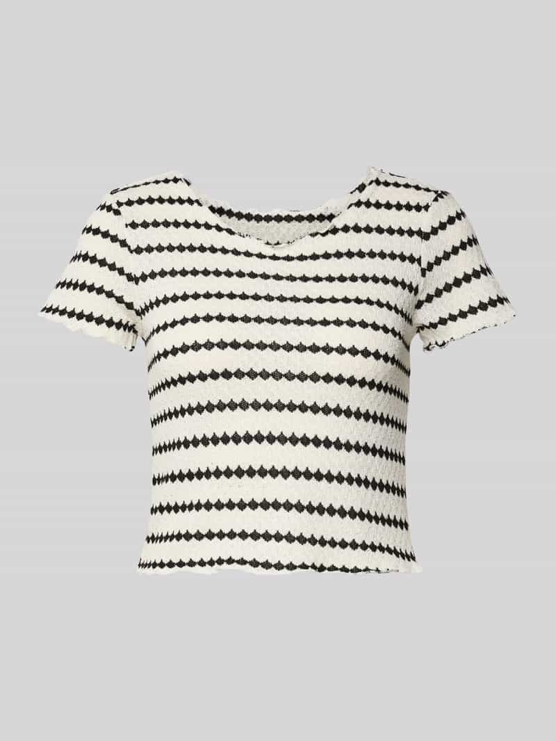 slim fit kort top met met katoen model 'EVA LIFE'