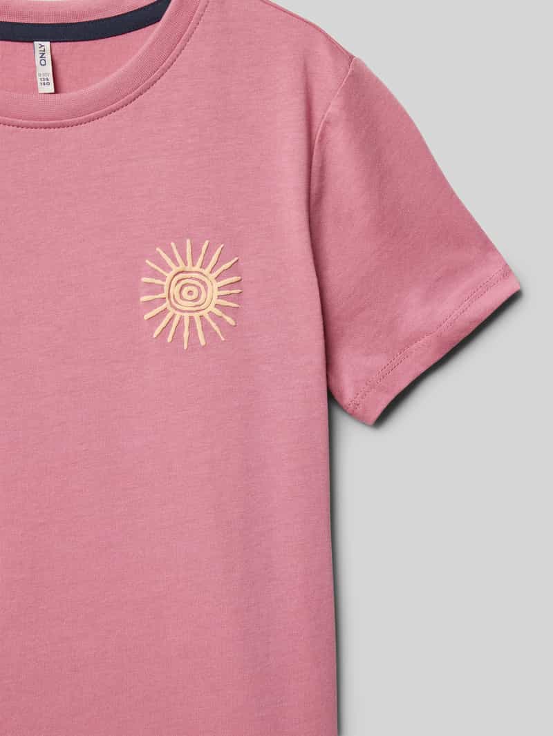 Only Regular fit T-shirt van puur katoen model 'GRIZELDA LIFE'