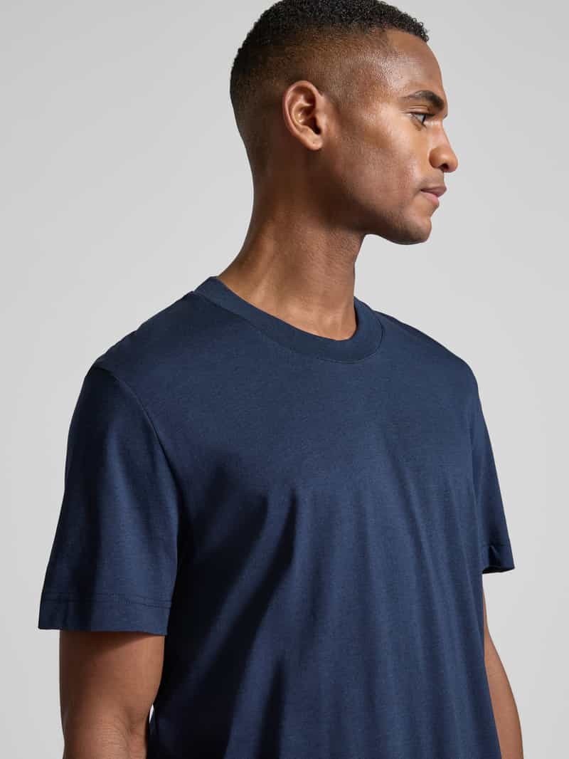 JOOP! Collection T-shirt met geribde ronde hals model 'Carlon'