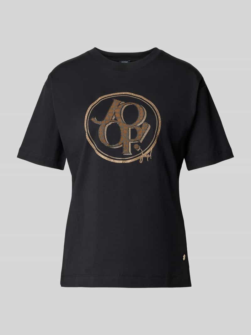 Joop! T-shirt met labelprint model 'Tashi'