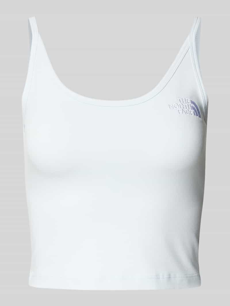 The North Face Korte tanktop met labelstitching